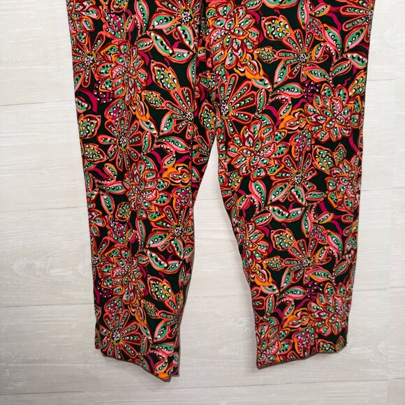 J. Crew Factory Jamie Pants Women’s Slim Ankle Trousers Multicolor Floral Print - Picture 5 of 8